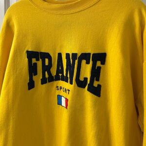 Yellow France Sport Sweatshirt